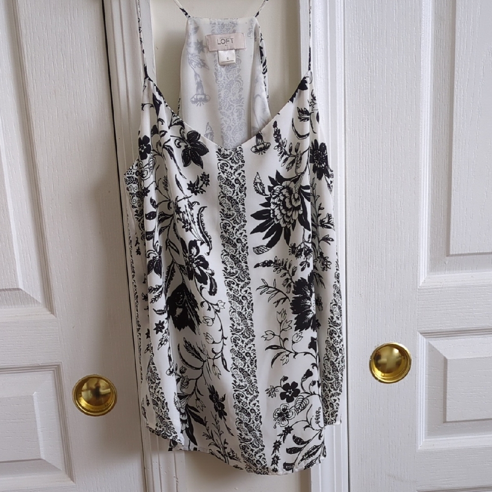 LOFT Monochrome Floral Camisole